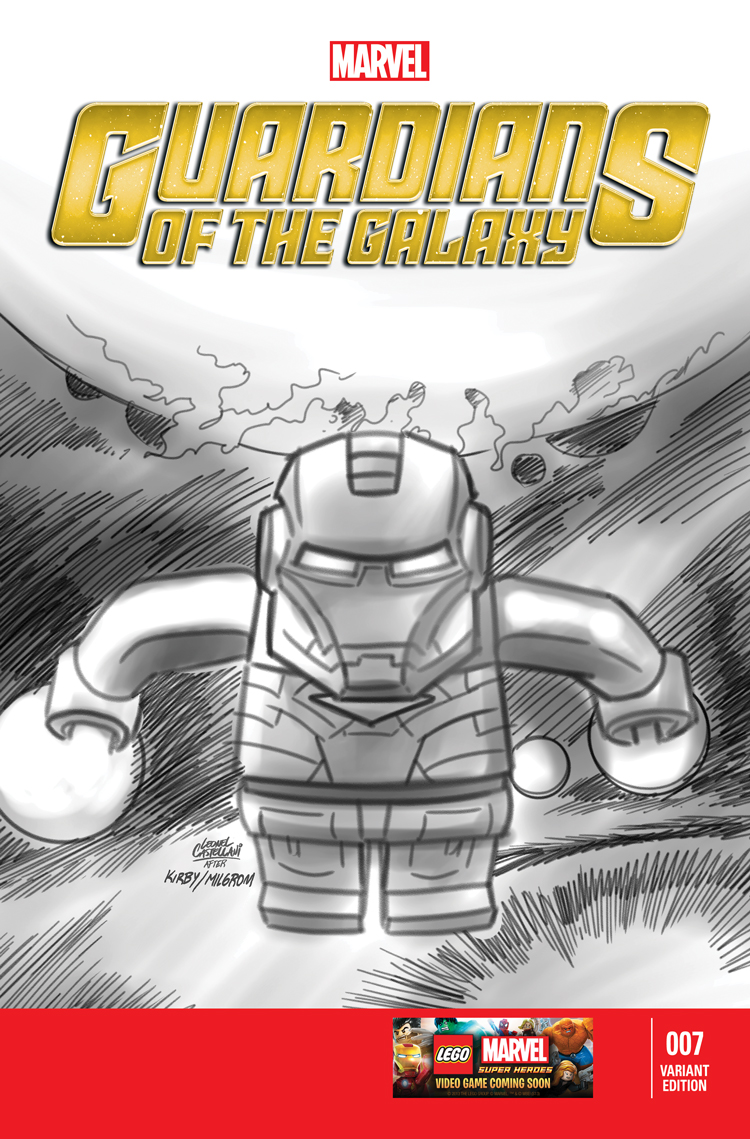 Guardians of the Galaxy (2013) #7 (Castellani Lego Sketch Variant)