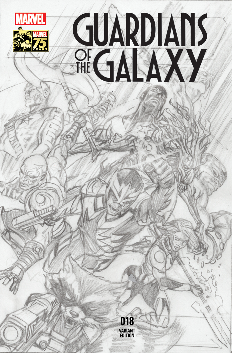 Guardians of the Galaxy (2013) #18 (Ross 75th Anniversary Sketch Variant)
