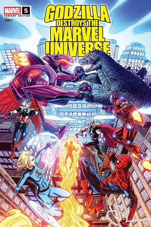 Godzilla Destroys the Marvel Universe (2025) #5 (Variant)