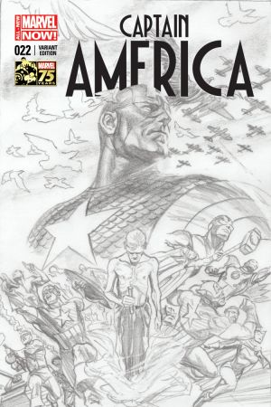 Captain America (2012) #22 (Ross 75th Anniversary Sketch Variant)