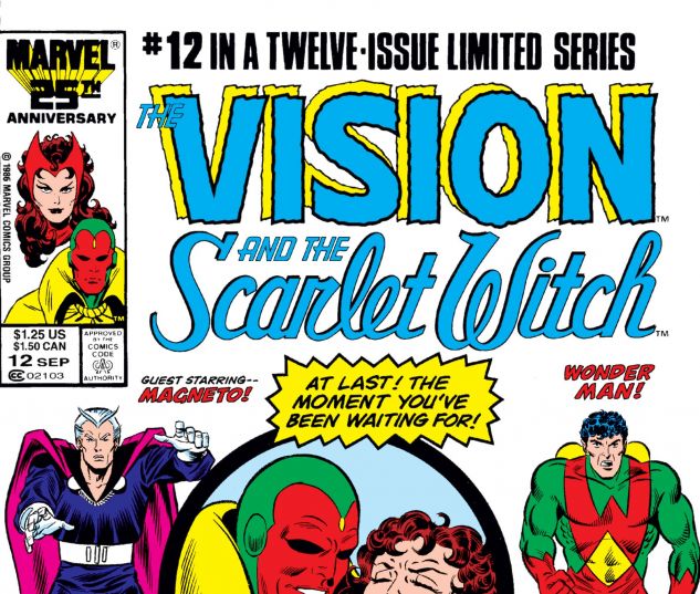 The Vision & Scarlet Witch #2 [Marvel,1985] NM 9.4, Book 2 of 12, Grim  Reaper