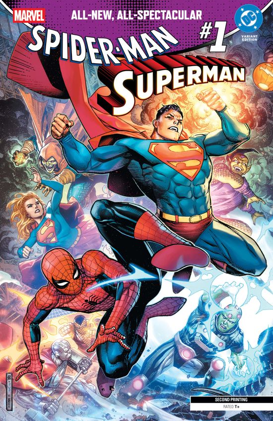 MARVEL/DC: SPIDER-MAN/SUPERMAN #1 JIM CHEUNG 2ND PRINTING VARIANT