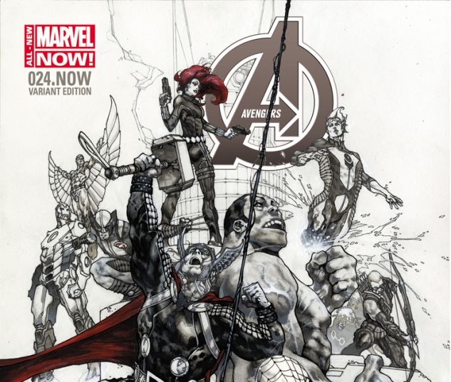AVENGERS 24.NOW BIANCHI SKETCH VARIANT (ANMN, WITH DIGITAL CODE)