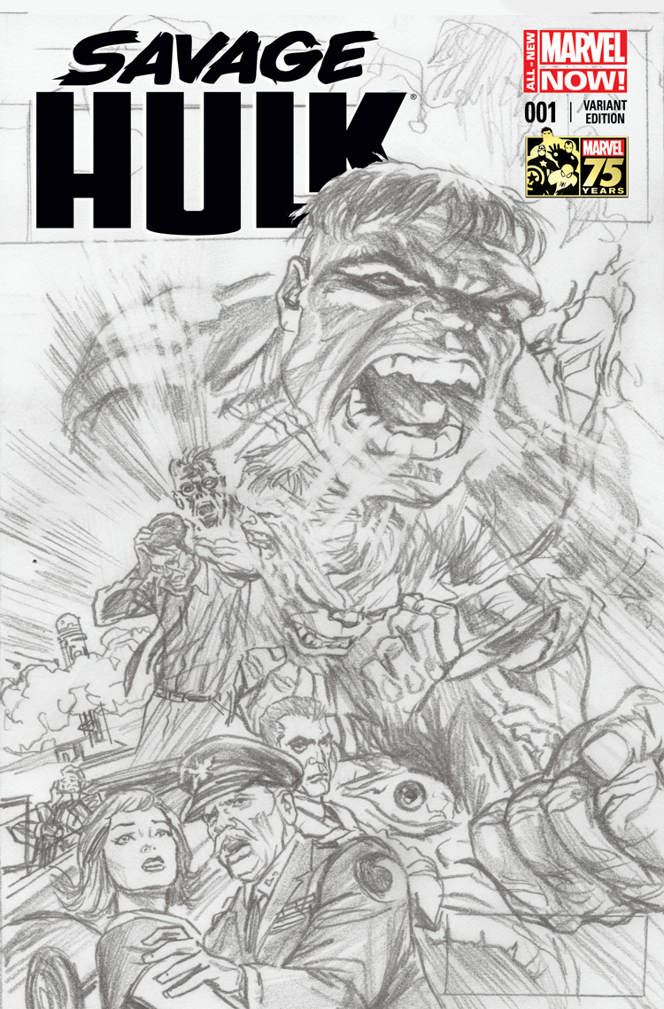 Savage Hulk (2014) #1 (Ross 75th Anniversary Sketch Variant)