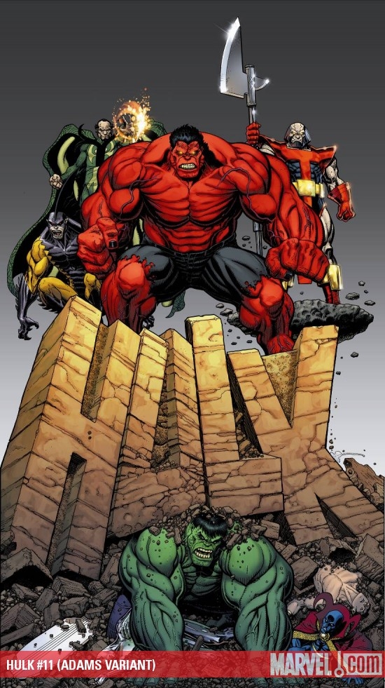 Hulk (2008) #11 (ADAMS VARIANT (1 FOR 15))
