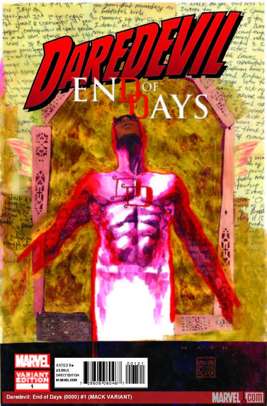 Daredevil: End of Days (2012) #1 (MACK VARIANT)