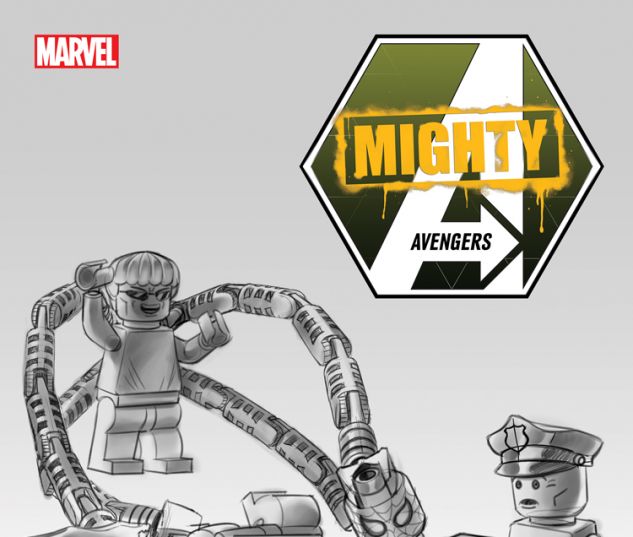 MIGHTY AVENGERS 1 CASTELLANI LEGO SKETCH VARIANT (INF, WITH DIGITAL CODE)