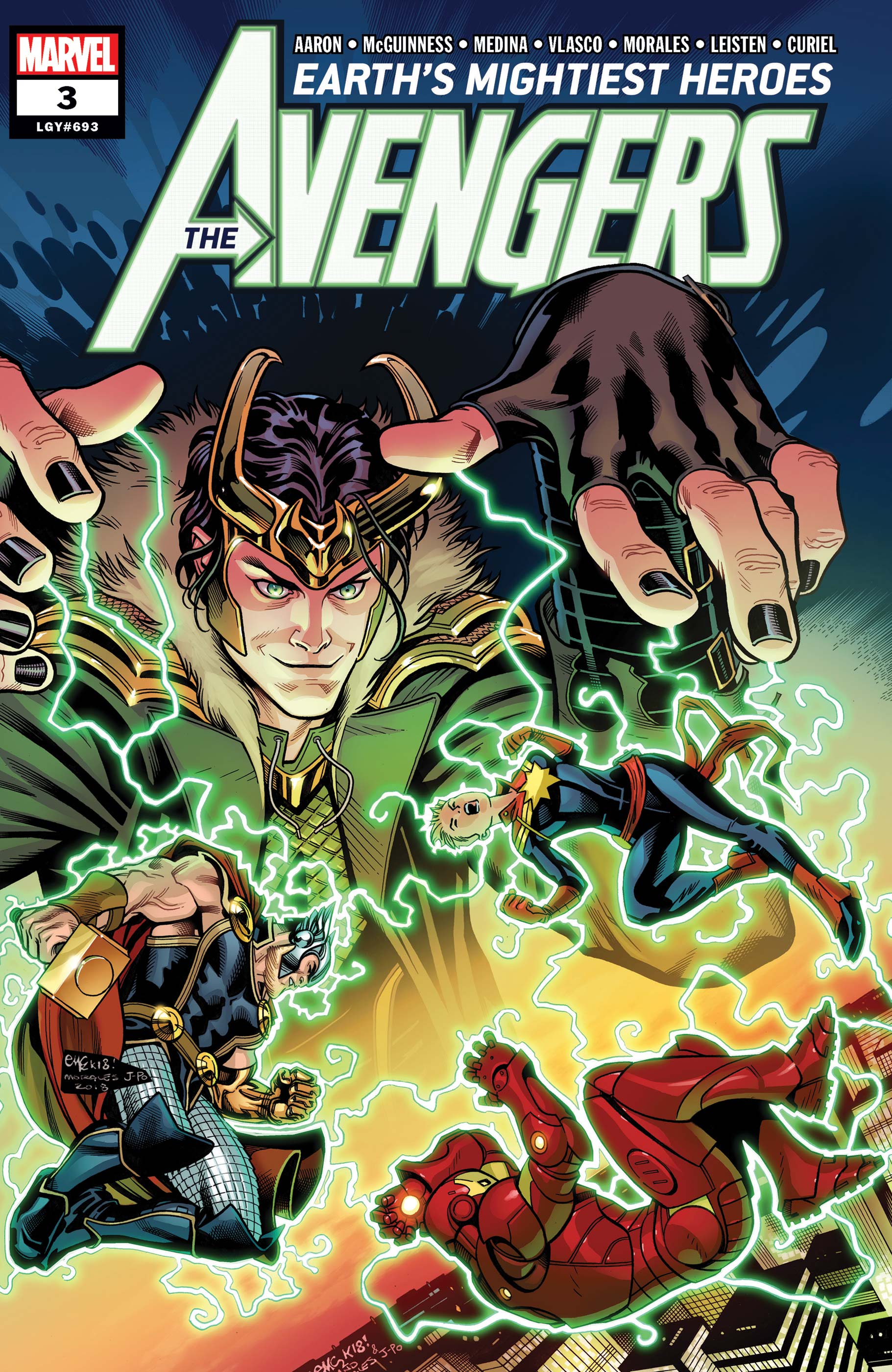 AVENGERS #3 THIRD PRINTING (MARVEL 2018)