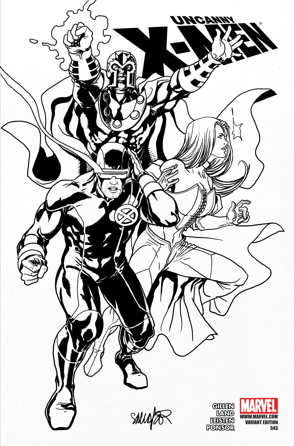Uncanny X-Men (1963) #543 (Sketch Variant)