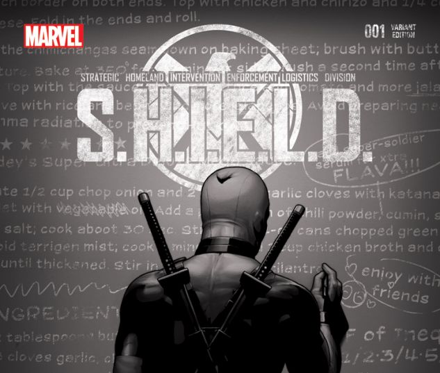 S.H.I.E.L.D. 1 CHRISTOPHER DEADPOOL PARTY SKETCH VARIANT (WITH DIGITAL CODE)