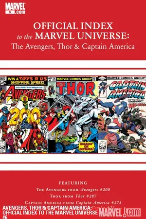 Avengers, Thor & Captain America: Official Index to the Marvel Universe (2010) #6