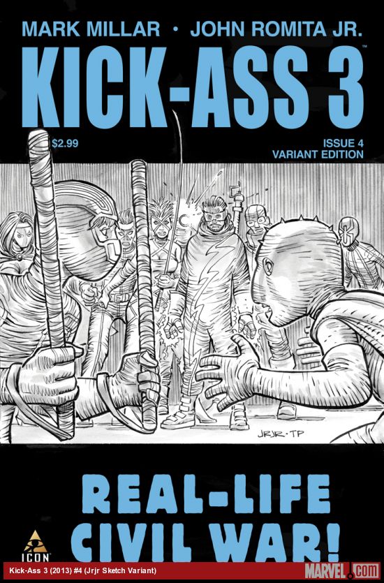Kick-Ass 3 (2013) #4 (Jrjr Sketch Variant)