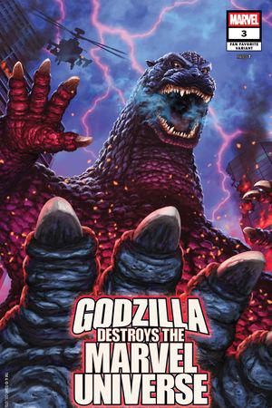 Godzilla Destroys the Marvel Universe (2025) #3 (Variant)