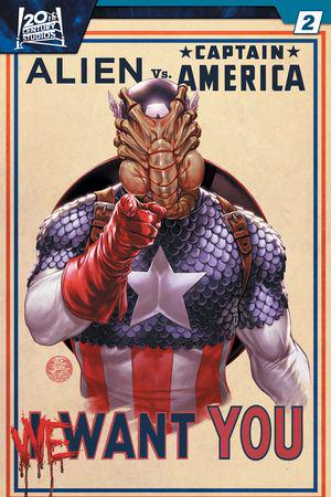 Alien Vs. Captain America (2025) #2 (Variant)