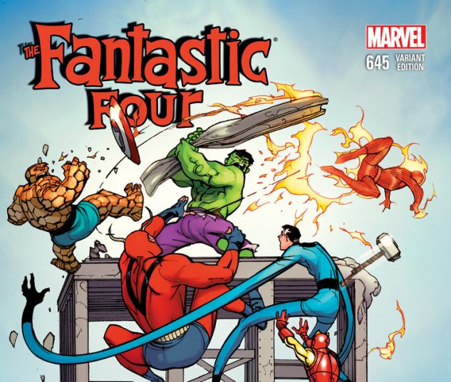 FANTASTIC FOUR 645 AVENGERS VARIANT (WITH DIGITAL CODE)