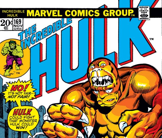 Incredible Hulk (1962) #169 Cover