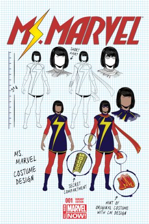 Ms. Marvel #1  (Mckelvie Design Variant)