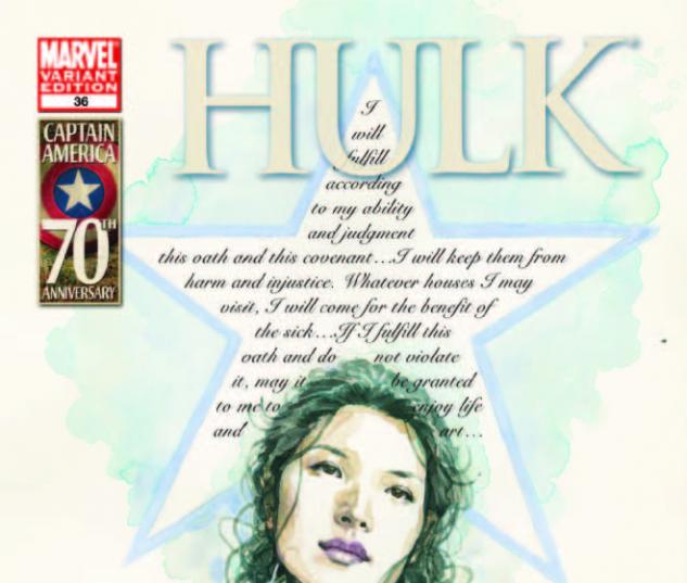 Hulk (2008) #36, I Am Captain America Variant