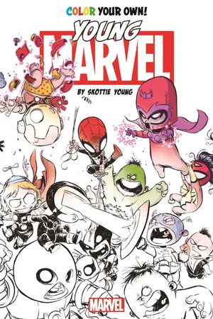 Color Your Own Young Marvel by Skottie Young (Trade Paperback