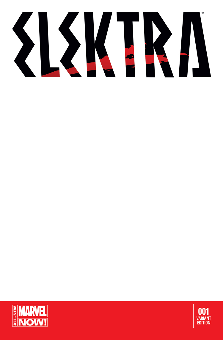 Elektra (2014) #1 (Blank Cover Variant)
