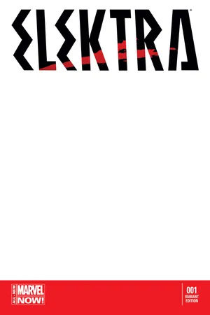 Elektra (2014) #1 (Blank Cover Variant)