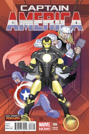 Captain America (2012) #6 (Ferry Iron Man Many Armors Variant)