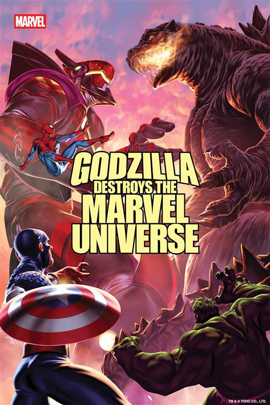 Godzilla Destroys the Marvel Universe (2025) 5 Comic Issues Marvel