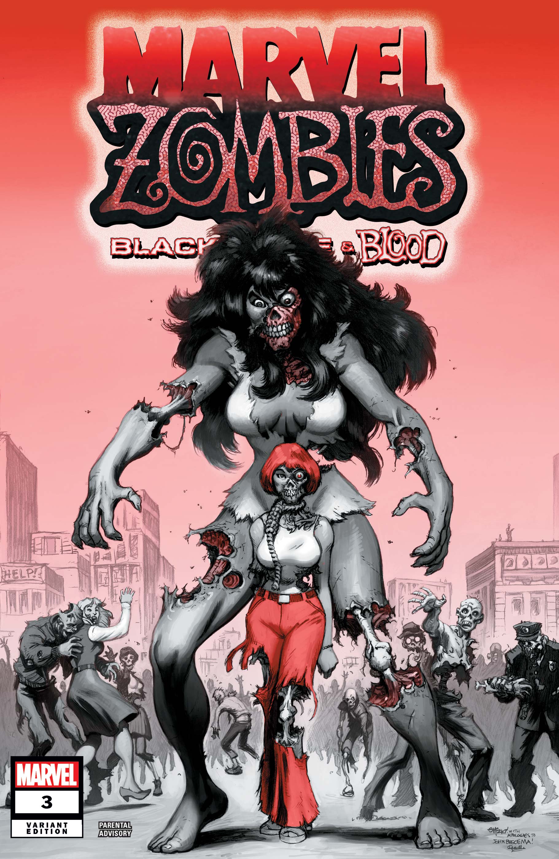 Marvel Zombies: Black, White & Blood (2023) #3 (Variant)