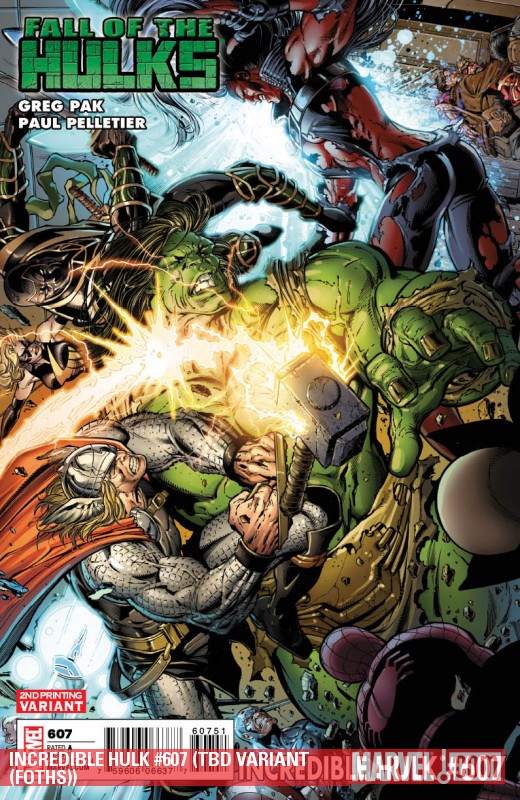 Incredible Hulks (2010) #607 (2ND PRINTING VARIANT)