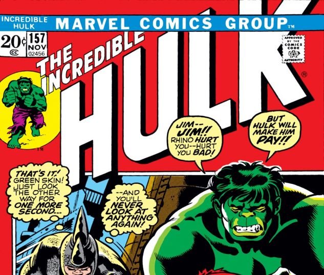 Incredible Hulk (1962) #157 Cover