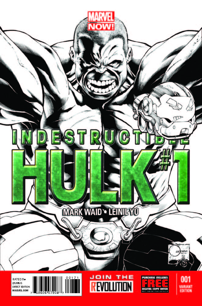 Indestructible Hulk (2012) #1 (Quesada Sketch Variant)