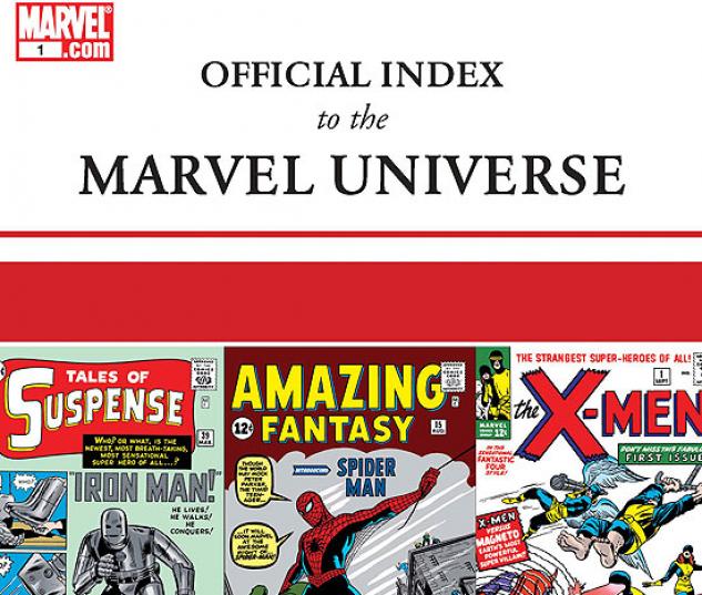 OFFICIAL INDEX TO THE MARVEL UNIVERSE #1