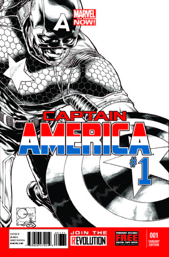Captain America (2012) #1 (Quesada Sketch Variant)