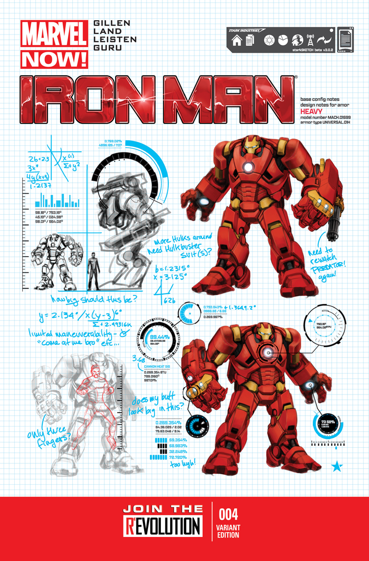 Iron Man (2012) #4 (Pagulayan Design Variant)