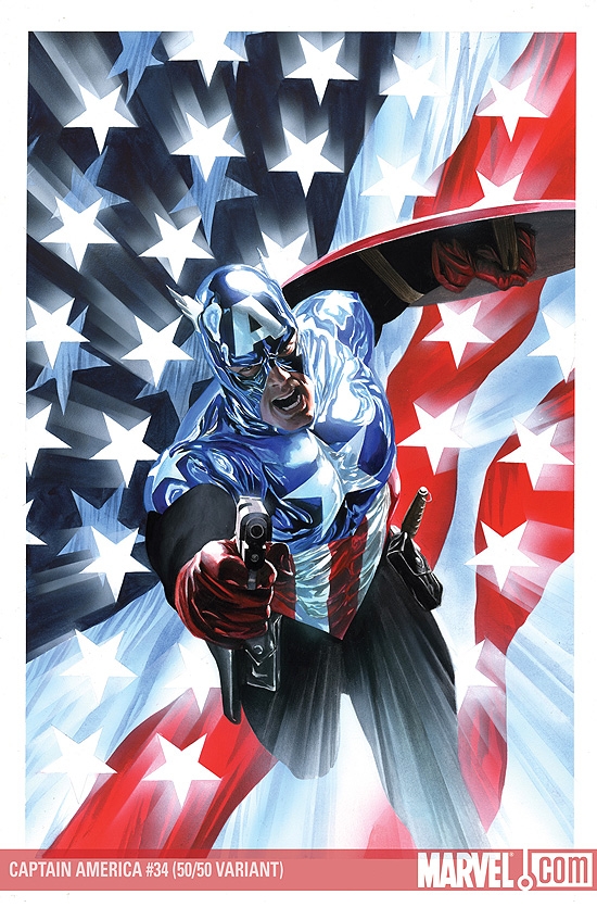 Captain America (2004) #34 (50/50 Ross Cover)