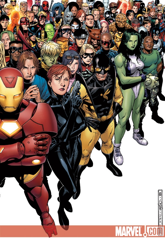 Avengers: The Initiative (2007) #1 (50/50 Cover (right))