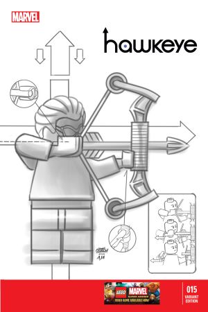 Hawkeye #15  (Castellani Lego Sketch Variant)