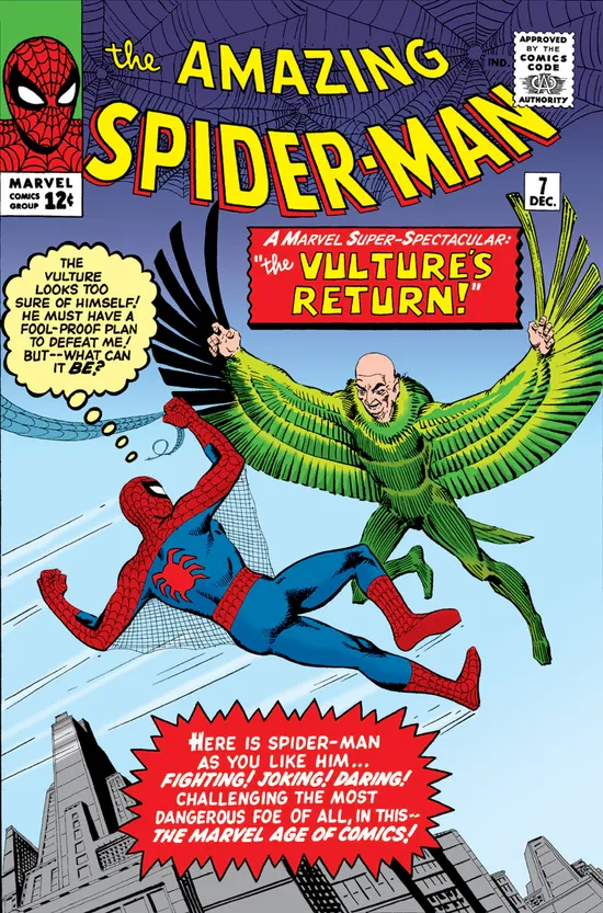 アメージングスパイダーマン #7 アメコミリーフ 1963年出版 detail.webp