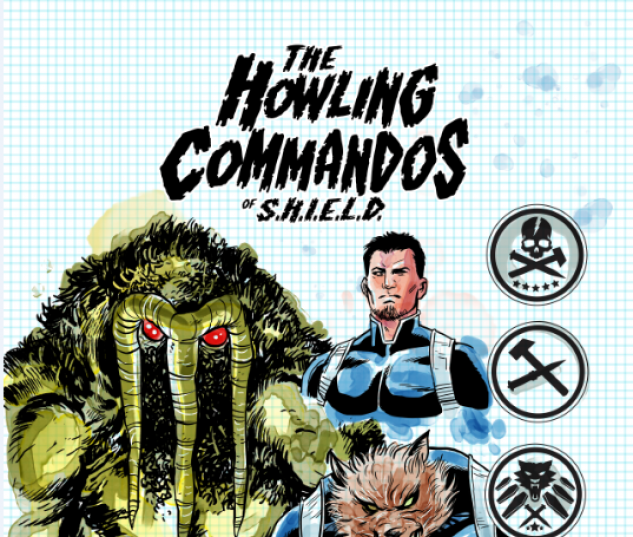 Howling Commandos of S.H.I.E.L.D. #1 variant art by Brent Schoonover
