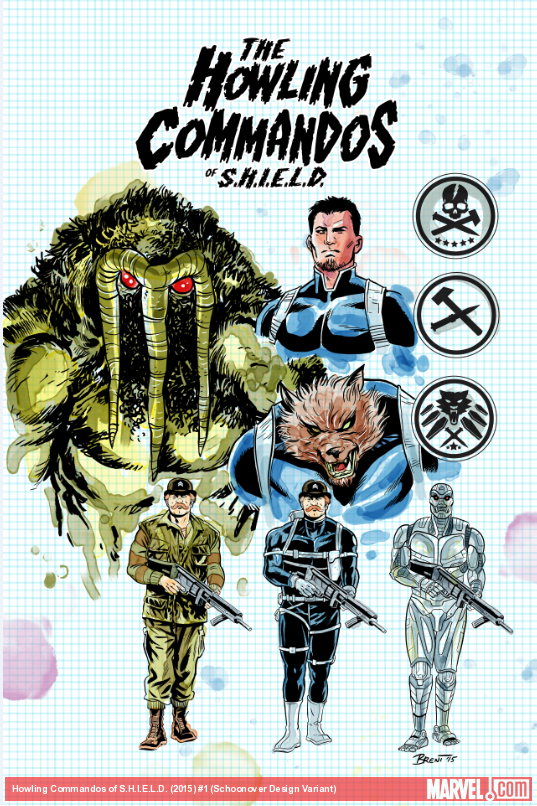 Howling Commandos of S.H.I.E.L.D. (2015) #1 (Schoonover Design Variant)