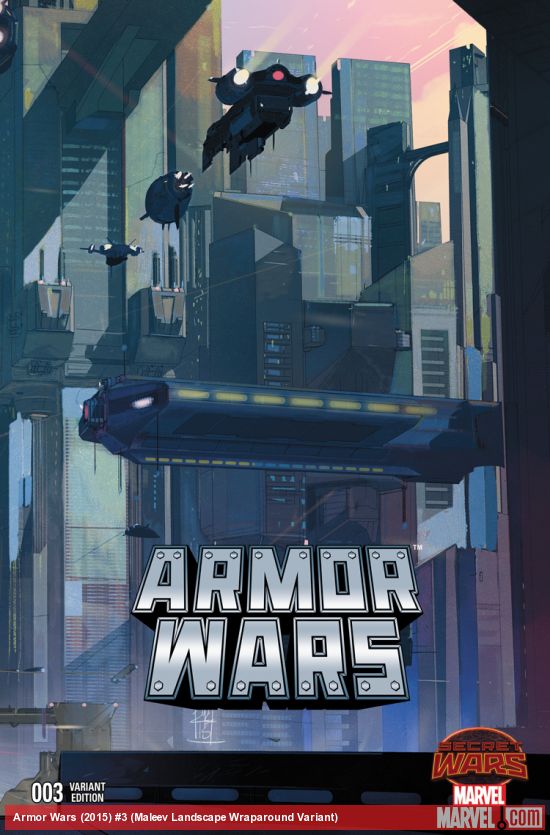 Armor Wars (2015) #3 (Maleev Landscape Wraparound Variant)