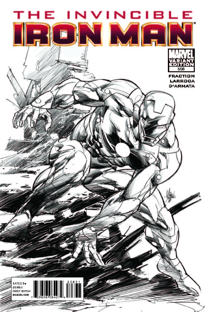 Invincible Iron Man (2008) #508 (Sketch Variant)