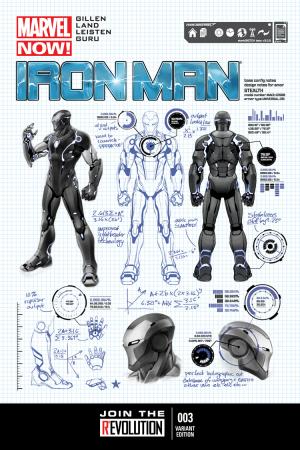 Iron Man (2012) #3 (Pagulayan Design Variant)