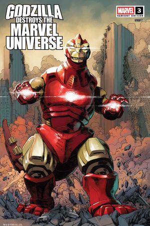 Godzilla Destroys the Marvel Universe (2025) #3 (Variant)