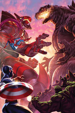 Godzilla Destroys the Marvel Universe (2025) #5 (Variant)