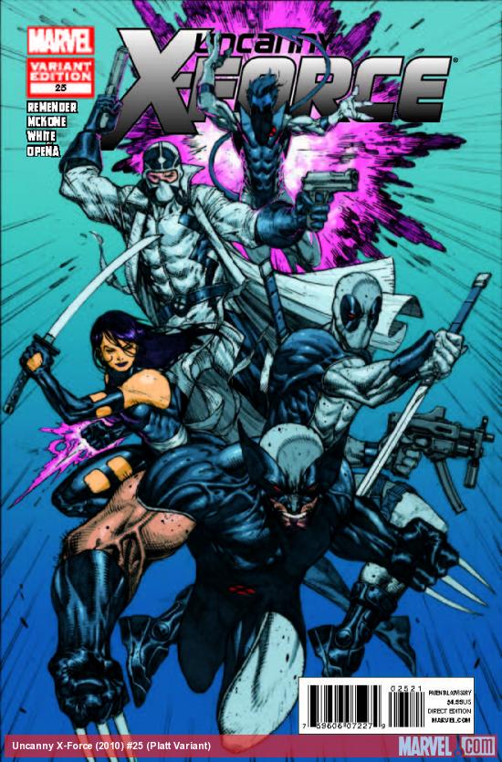 Uncanny X-Force (2010) #25 (Platt Variant)