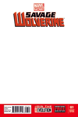 Savage Wolverine (2013) #1 (Blank Cover Variant)