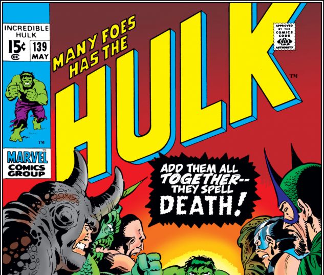 Incredible Hulk (1962) #139 Cover