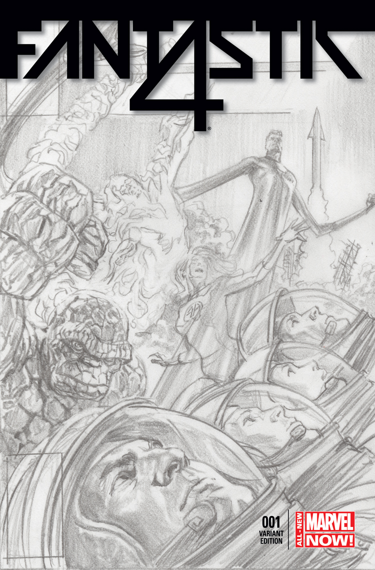 Fantastic Four (2014) #1 (Ross 75th Anniversary Sketch Variant)
