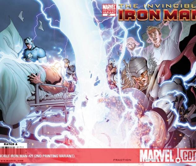 Invincible Iron Man (2008) #21 (2ND PRINTING VARIANT)